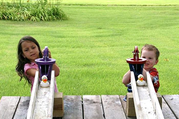 Duck races are a great way for the kids to play. Join us this fall at Pleasant Ridge Farm in Rantoul, Kansas.