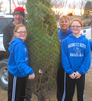 Stop by Pleasant Ridge Farm in Ranoul, Kansas to pick out your live Christmas Tree at Memory Lane Tree Farm.